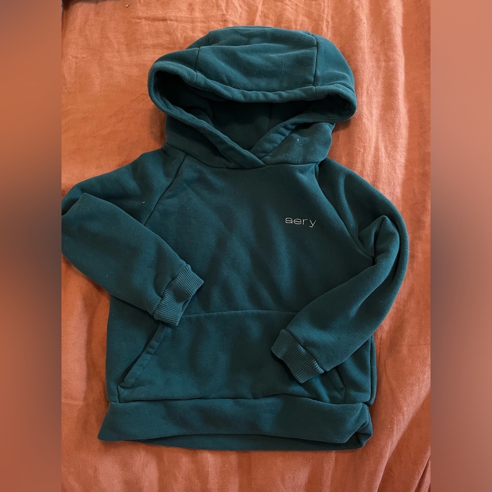 Green hoodie